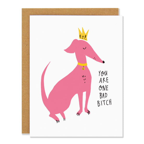 dog wearing a crown aka a bad bitch