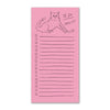 a light pink notepad featuring an illustration of an angry cat (Snitty Kitty!) with a freshly killed mouse. The text reads "To Do (Or Else)"